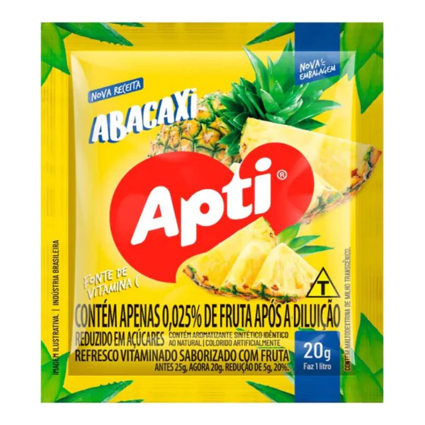 Refresco em Pó Apti Abacaxi- 1L - Imagem 1