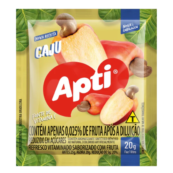 Refresco Apti Caju Refresco em Pó Apti Caju - 1L - Imagem 1