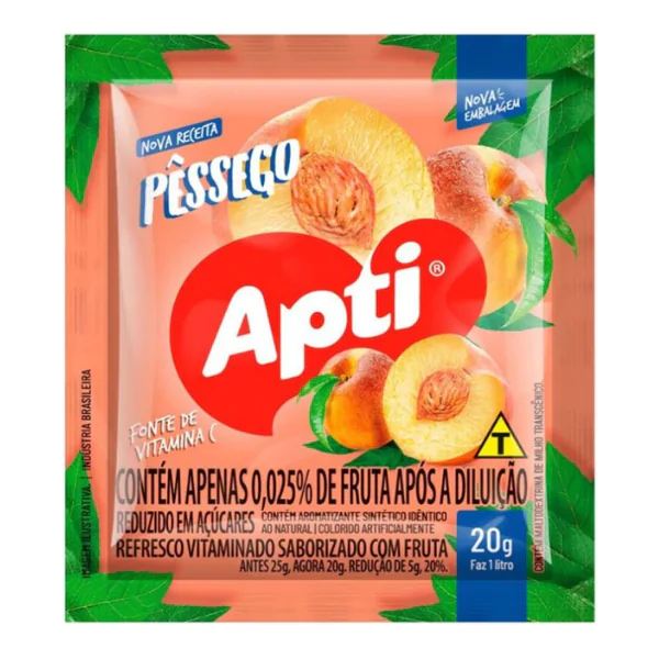 Refresco em Pó Apti Pêssego - 1L