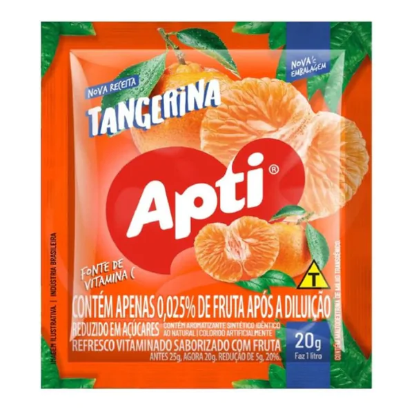 Refresco em Pó Apti Tangerina - 1L