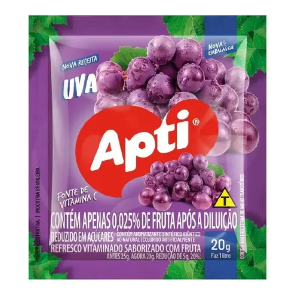 Refresco em Pó Apti Uva - 1L