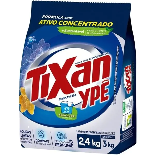 Detergente em Pó Tixan Primavera - 2,4Kg - Imagem 1