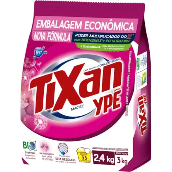 tixan Sabão em Pó Tixan Maciez - 2,4Kg - Imagem 1