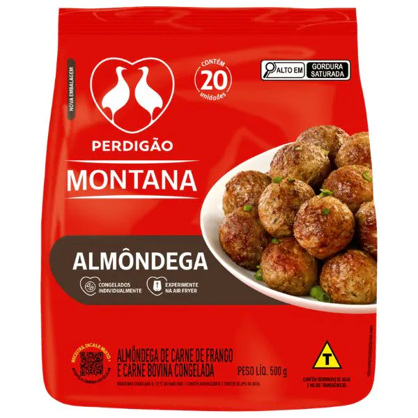 Almondega Perdigão Congelada - 500gr - Imagem 1